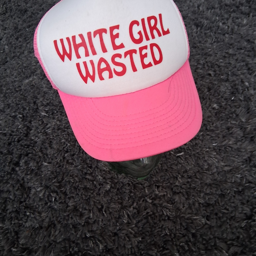 Pink and White Trucker Hat